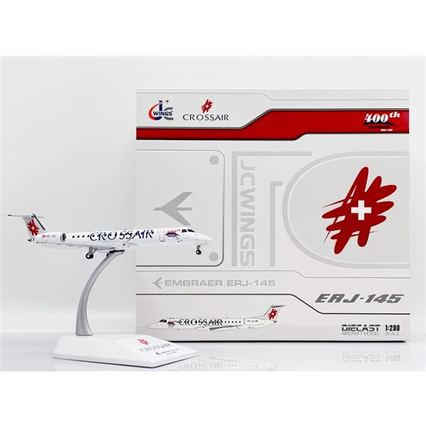 Model Embraer ERJ-145LU Crossair "400th" 1:200