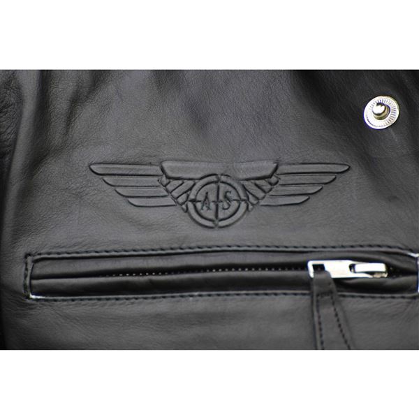 Kožená bunda Adler Airstriker černá, M