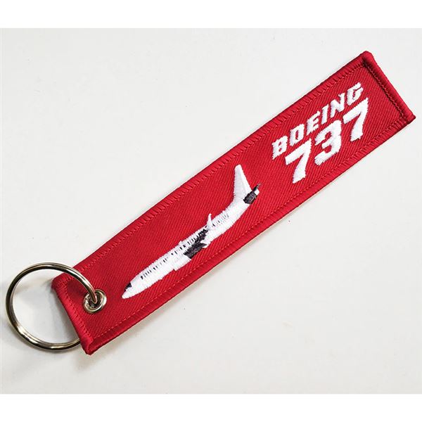 Keyring BOEING 737 red