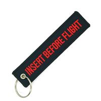 Keyring INSERT BEFORE FLIGHT black Keyring INSERT BEFORE FLIGHT black