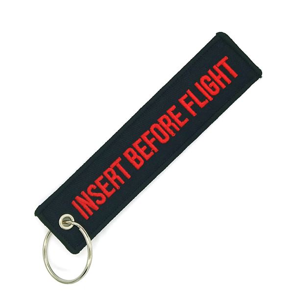 Keyring INSERT BEFORE FLIGHT black