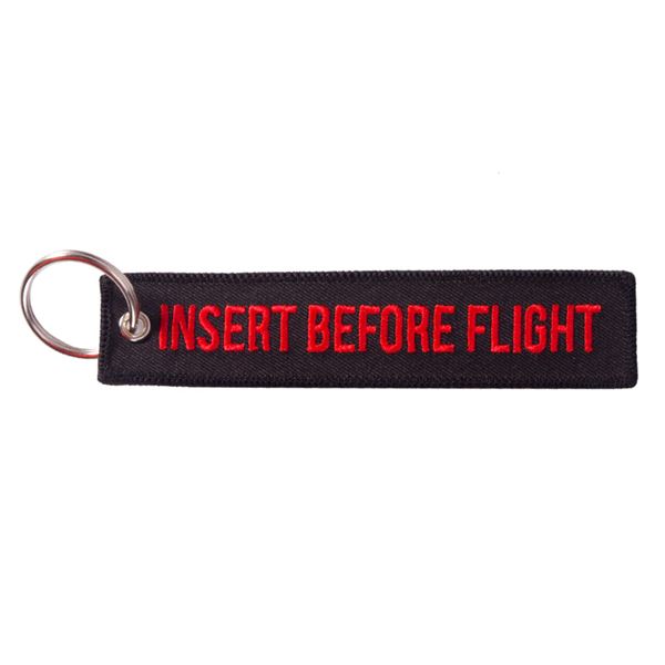 Keyring INSERT BEFORE FLIGHT black
