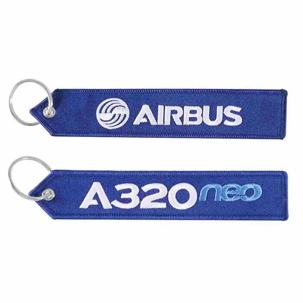 Klíčenka A320 neo / AIRBUS logo modrá