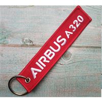 Key Ring AIRBUS A320 red