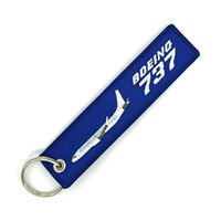 Keyring BOEING 737 plane blue Keyring BOEING 737 plane blue