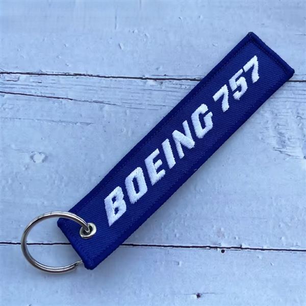 Keyring BOEING 757 blue