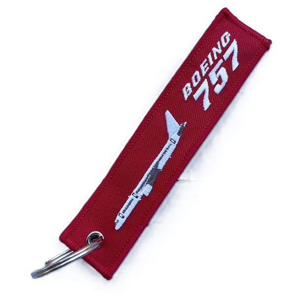 Keyring BOEING 757 plane red