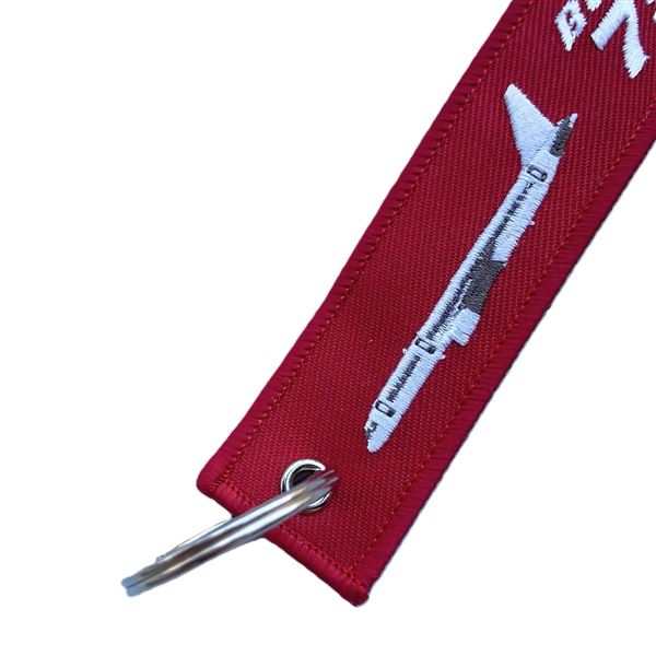 Keyring BOEING 757 plane red