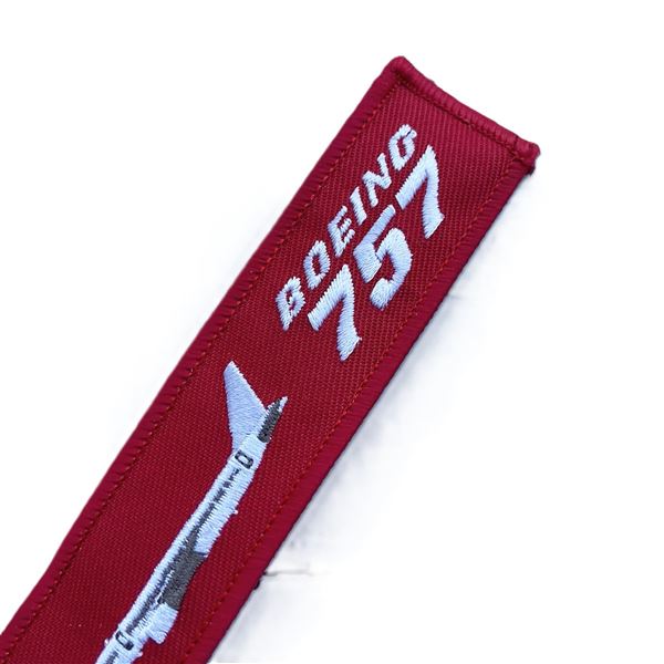 Keyring BOEING 757 plane red