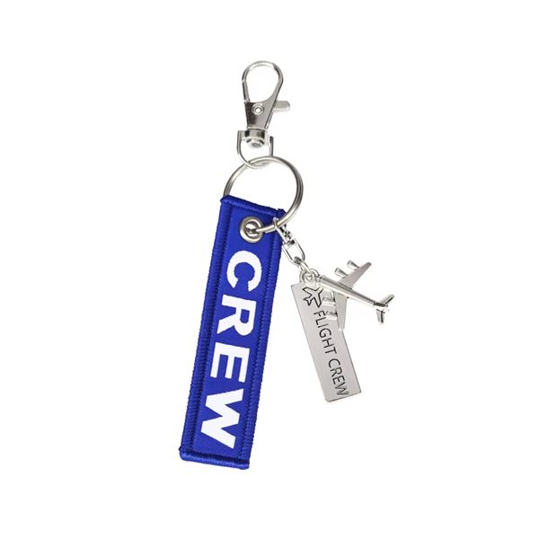 Keyring CREW small blue