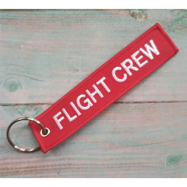 Key Ring “FLIGHT CREW” red