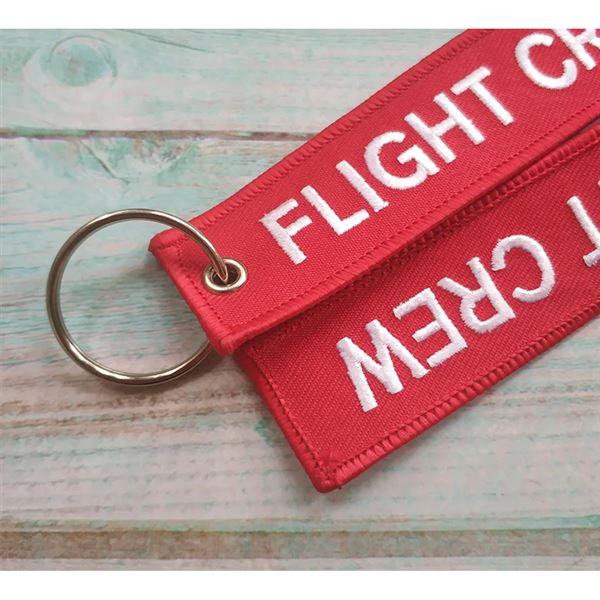 Key Ring “FLIGHT CREW” red