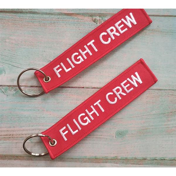 Key Ring “FLIGHT CREW” red