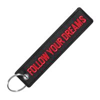Keyring FOLLOW YOUR DREAMS black Keyring FOLLOW YOUR DREAMS black