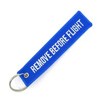 Keyring REMOVE BEFORE FLIGHT blue Keyring REMOVE BEFORE FLIGHT blue