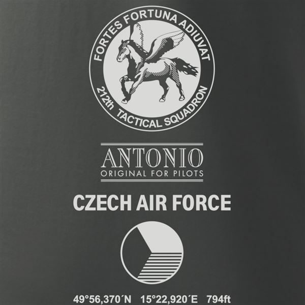ANTONIO Tričko s bitevníkem L-159 ALCA, šedá, XXL