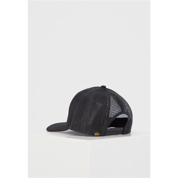 Alpha Industries Label Trucker Cap black