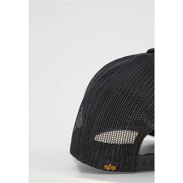 Alpha Industries Label Trucker Cap black