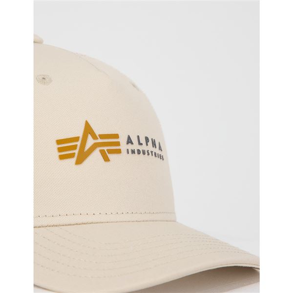 Alpha Industries Label Trucker Cap jet stream white