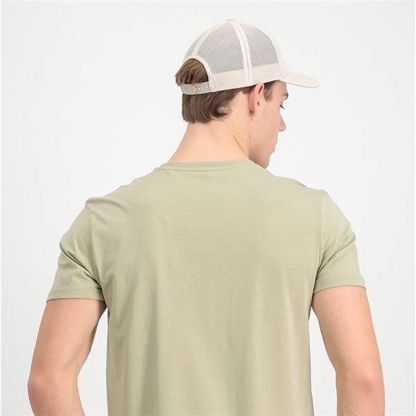 Alpha Industries Label Trucker Cap jet stream white