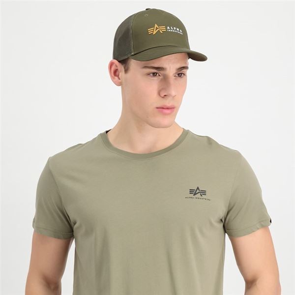 Alpha Industries Label Trucker Cap dark olive