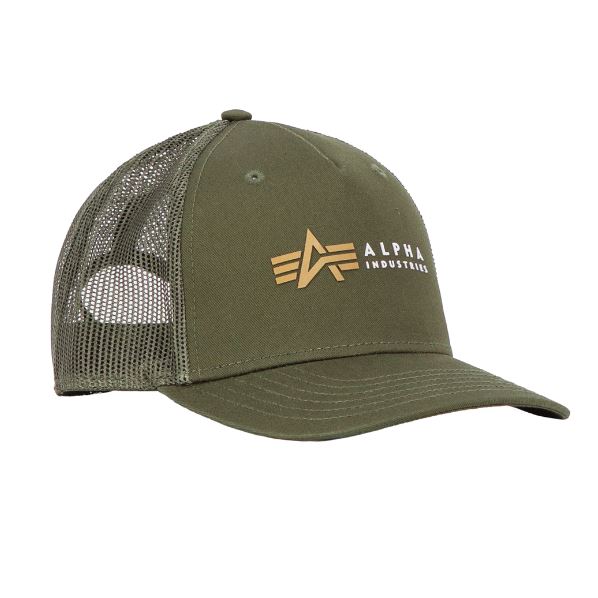 Alpha Industries Label Trucker Cap dark olive