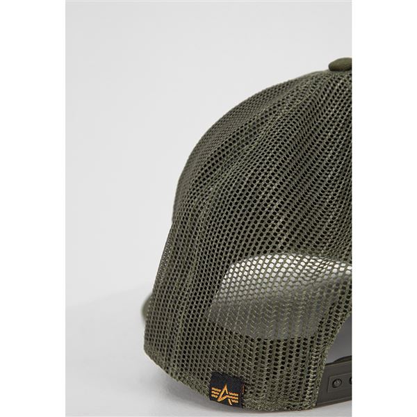 Alpha Industries Label Trucker Cap dark olive