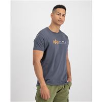 Alpha Industries T-shirt Label greyblack, M Alpha Industries T-shirt Label greyblack, M