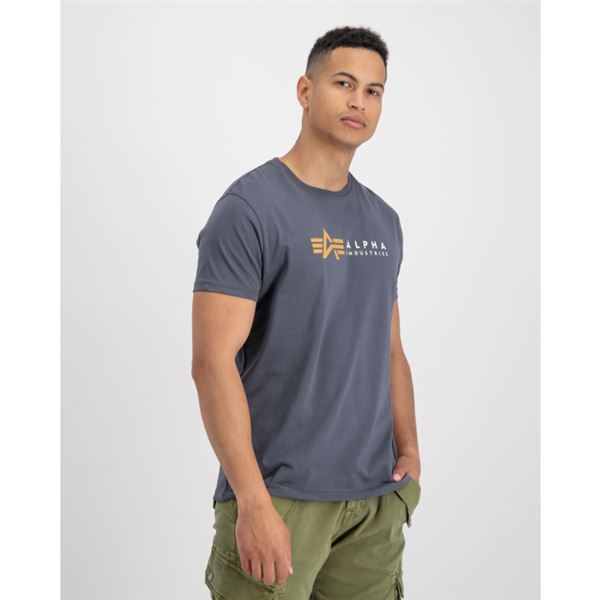 Alpha Industries T-shirt Label greyblack, M