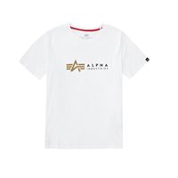 Alpha Industries Dětské tričko Label bílé, vel 8