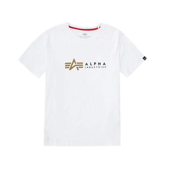 Alpha Industries Youth T-shirt Label white, 8y