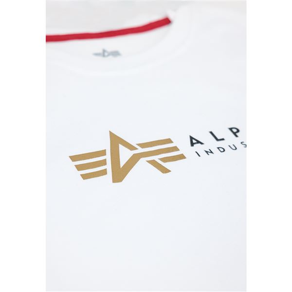 Alpha Industries Youth T-shirt Label white, 8y