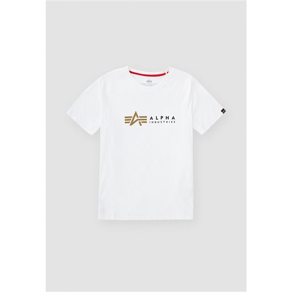 Alpha Industries Youth T-shirt Label white, 8y