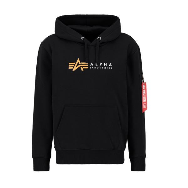 Alpha Industries Alpha Label Hoody black, M