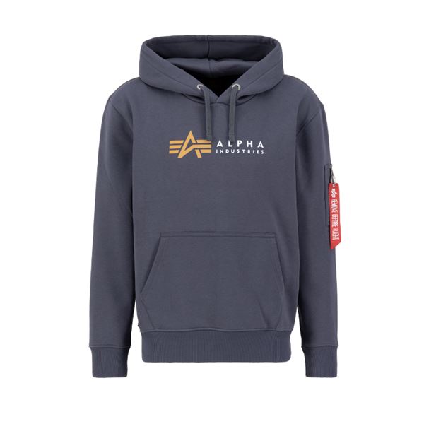 Alpha Industries Alpha Label Hoody greyblack, L