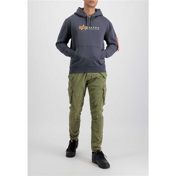 Alpha Industries Alpha Label Hoody greyblack, L