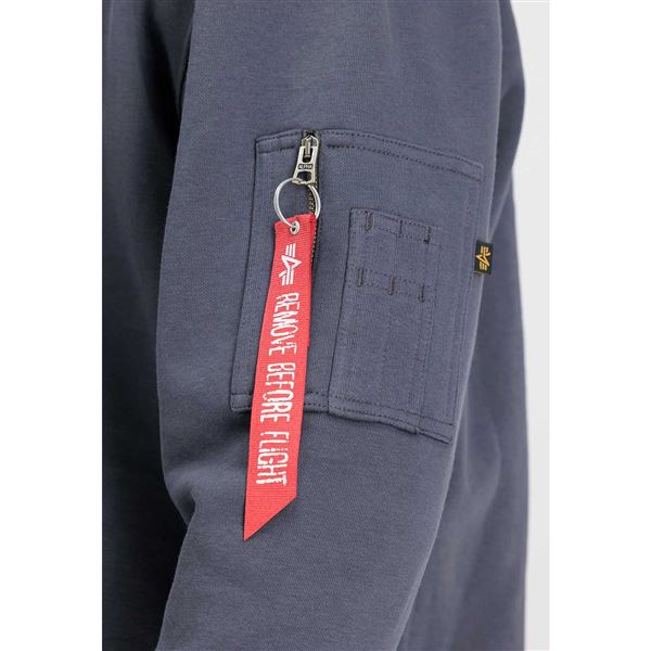 Alpha Industries Alpha Label Hoody greyblack, L