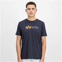 Alpha Industries Tričko Label modré, M