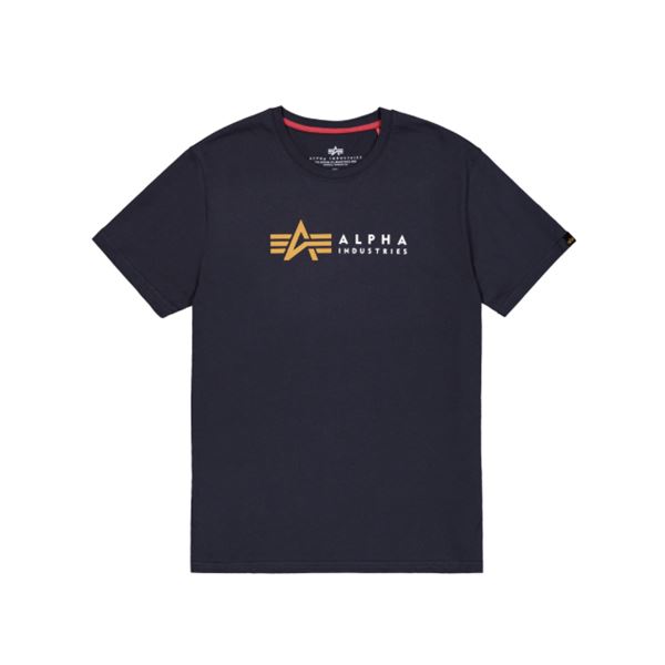 Alpha Industries Tričko Label modré, XXL