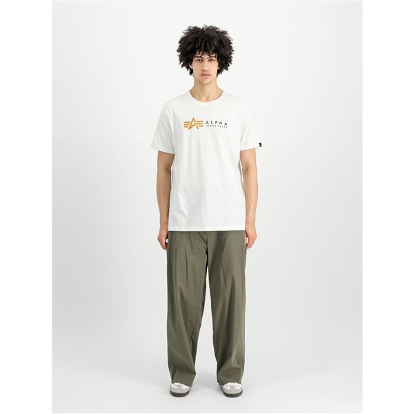 Alpha Industries Tričko Label bílé, M