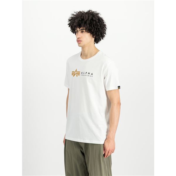 Alpha Industries Tričko Label bílé, M
