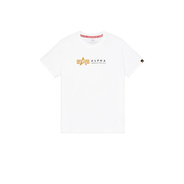 Alpha Industries Tričko Label bílé, M