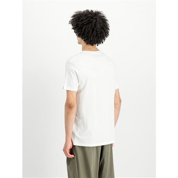 Alpha Industries Tričko Label bílé, M