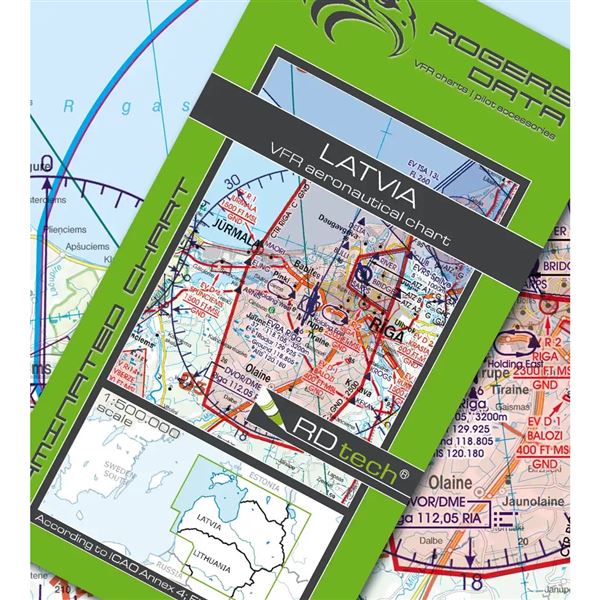 Latvia VFR ICAO Chart 2025
