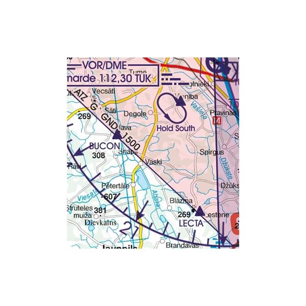 Latvia VFR ICAO Chart 2025