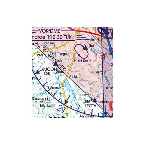 Latvia VFR ICAO Chart 2024