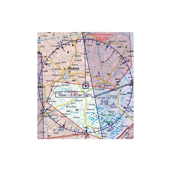 Latvia VFR ICAO Chart 2025