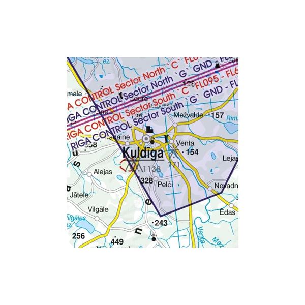 Latvia VFR ICAO Chart 2025