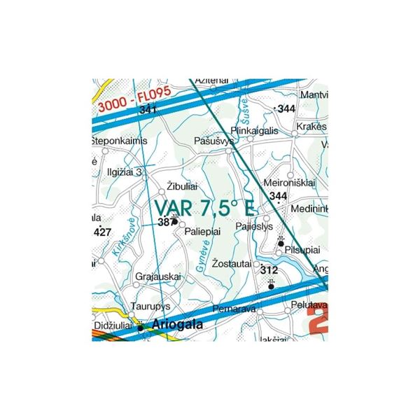 Latvia VFR ICAO Chart 2025