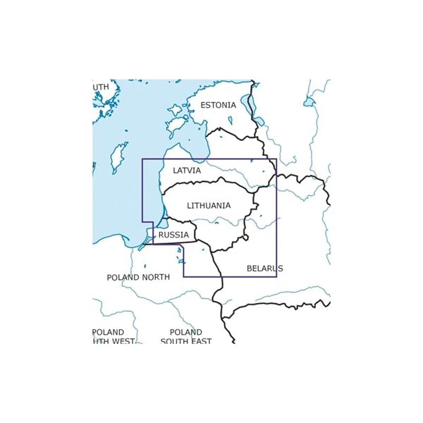 Litva VFR mapa 2022 1:500 000